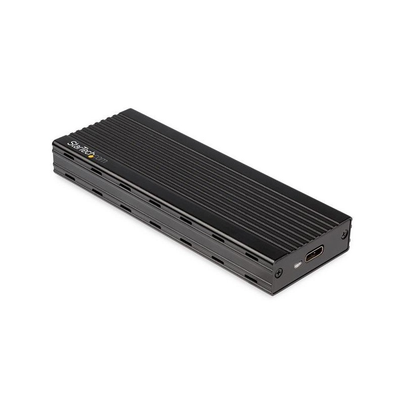 StarTech.com Encosure SSD da USB-C a M.2 NVMe 10 Gbps - Case esterna portatile e in alluminio M.2 NGFF PCIe - Lettura  