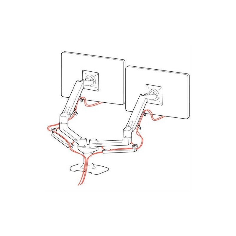 Ergotron LX Series 45-245-224 supporto da tavolo per Tv a schermo piatto 68,6 cm (27") Nero Scrivania