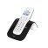 Saiet SLIDE Telefono DECT Identificatore di chiamata Nero, Bianco