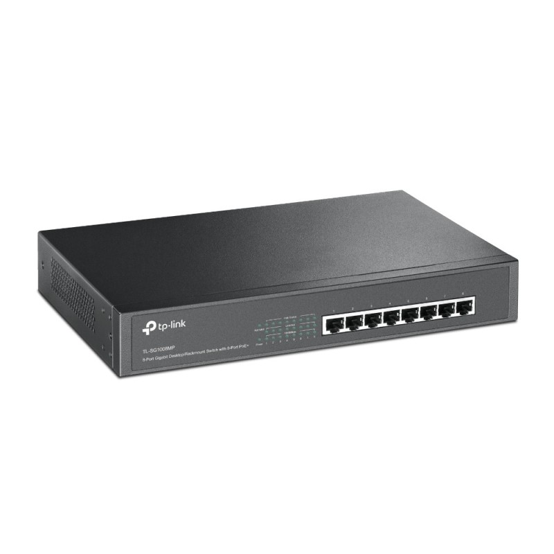 TP-Link TL-SG1008MP switch di rete Non gestito Gigabit Ethernet (10 100 1000) Supporto Power over Ethernet (PoE) Nero