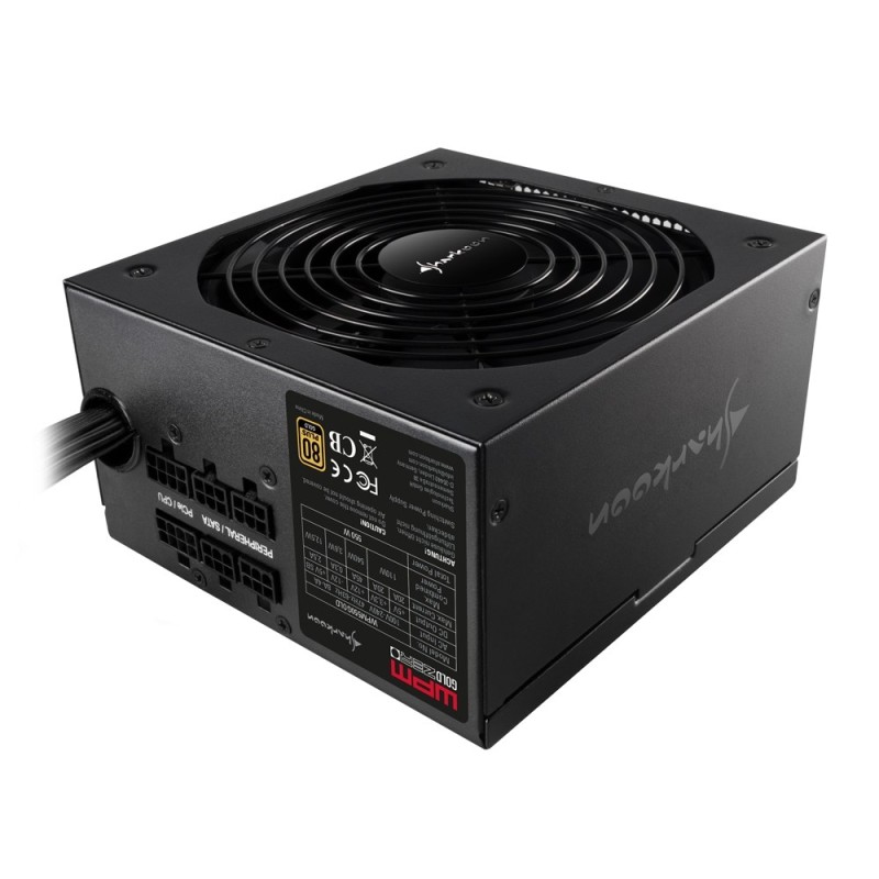 Sharkoon WPM Gold ZERO alimentatore per computer 750 W 24-pin ATX ATX Nero