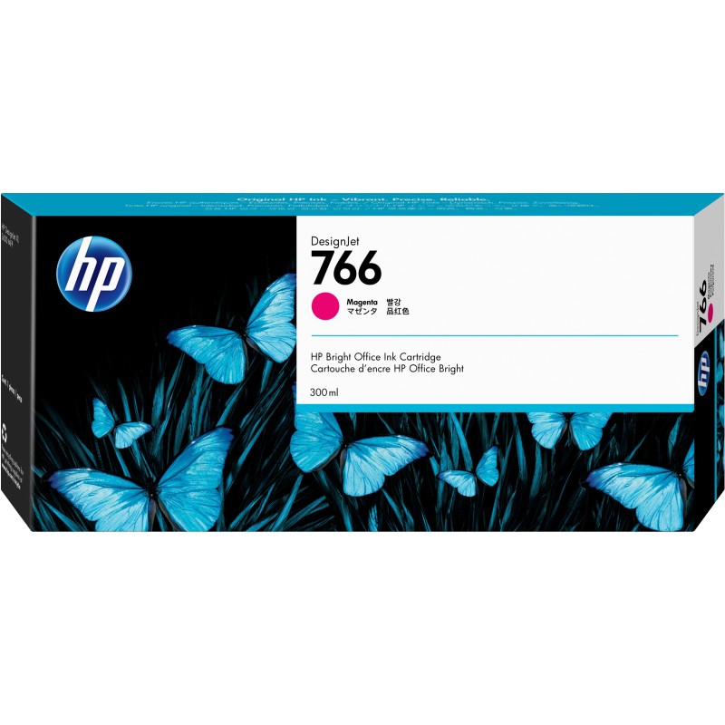 HP Cartuccia di inchiostro magenta 766 DesignJet da 300 ml