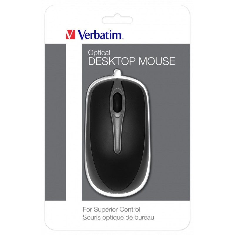 Verbatim 49019 mouse Ambidestro USB tipo A Ottico 1000 DPI