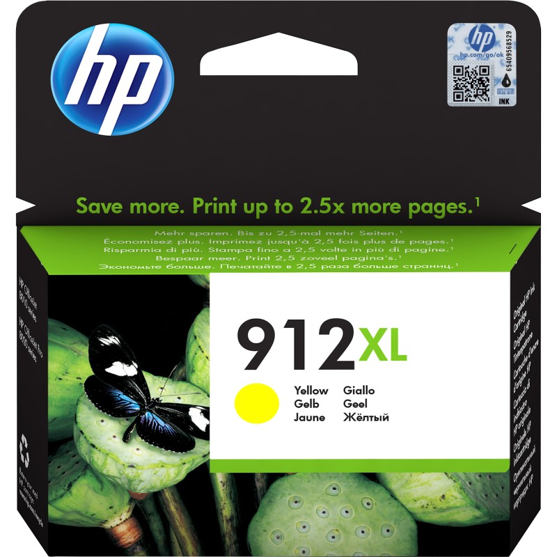 HP Cartuccia di inchiostro giallo originale 912XL ad alta capacità