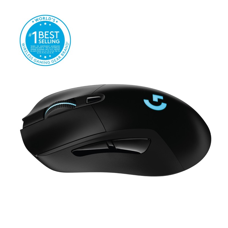 Logitech G G703 Lightspeed mouse Mano destra RF Wireless Ottico 25600 DPI