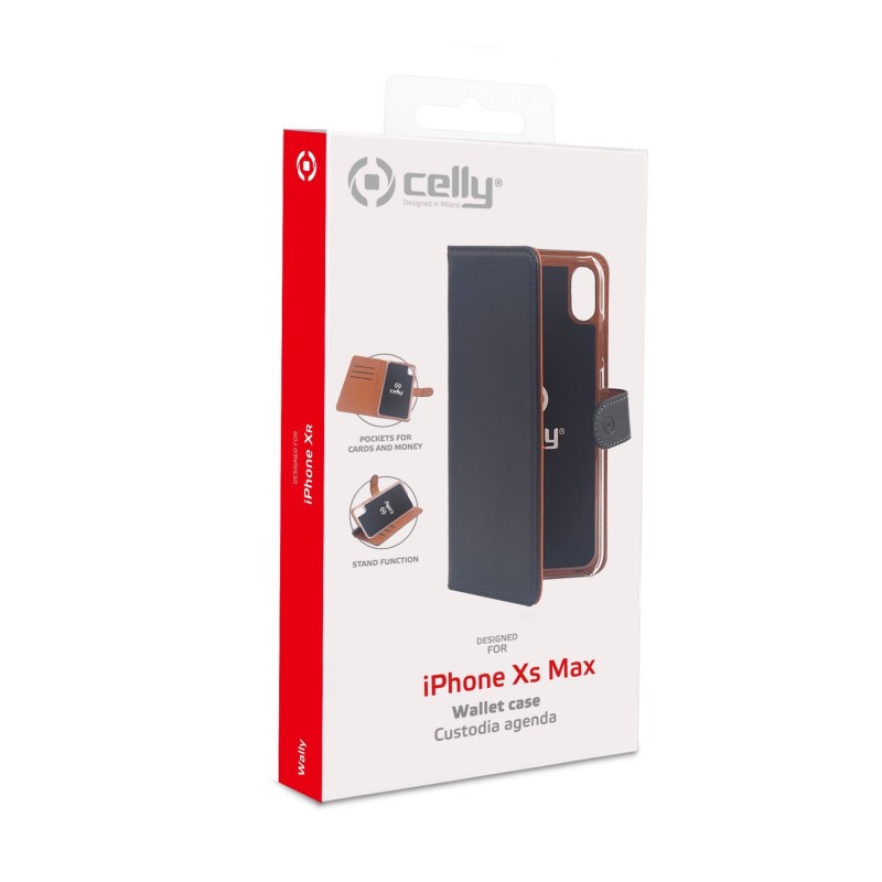 Celly WALLY999 custodia per cellulare 16,5 cm (6.5") Custodia a borsellino Nero