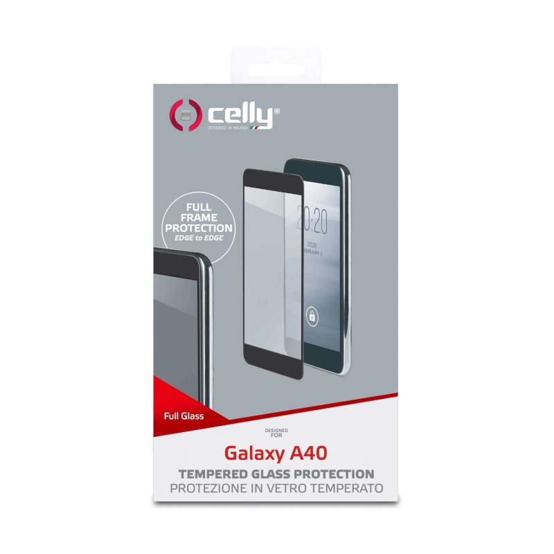 Celly FULLGLASS833BK protezione per lo schermo e il retro dei telefoni cellulari Pellicola proteggischermo trasparente Samsung