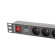 Lanberg PDU-04E04I-0200-BK unità di distribuzione dell'energia (PDU) 4 presa(e) AC 1U Nero