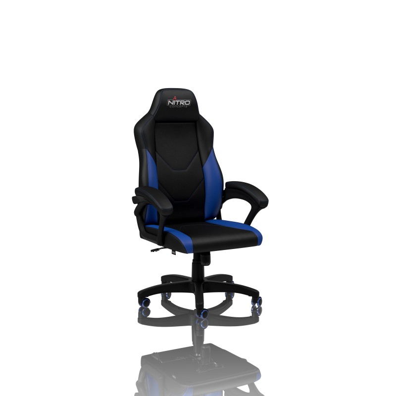 Nitro Concepts C100 Sedia da gaming per PC Seduta imbottita Nero, Blu