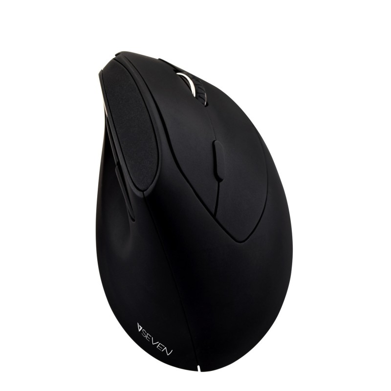 V7 Mouse ottico wireless MW500 con 6 pulsanti e impostazioni DPI regolabili, nero