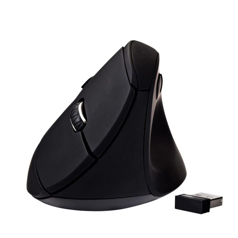 V7 Mouse ottico wireless MW500 con 6 pulsanti e impostazioni DPI regolabili, nero