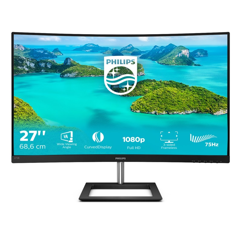 Philips E Line 272E1CA 00 LED display 68,6 cm (27") 1920 x 1080 Pixel Full HD LCD Nero