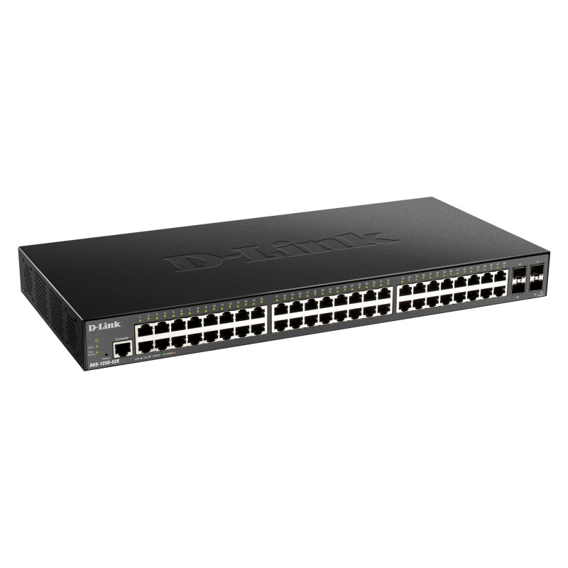 D-Link DGS-1250-52X switch di rete Gestito L3 Gigabit Ethernet (10 100 1000) Nero