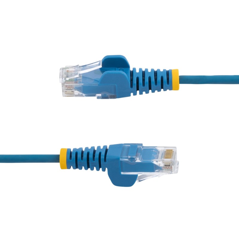 StarTech.com Cavo di Rete Ethernet Snagless CAT6 da 50cm - Cavo Patch antigroviglio slim RJ45 - Blu