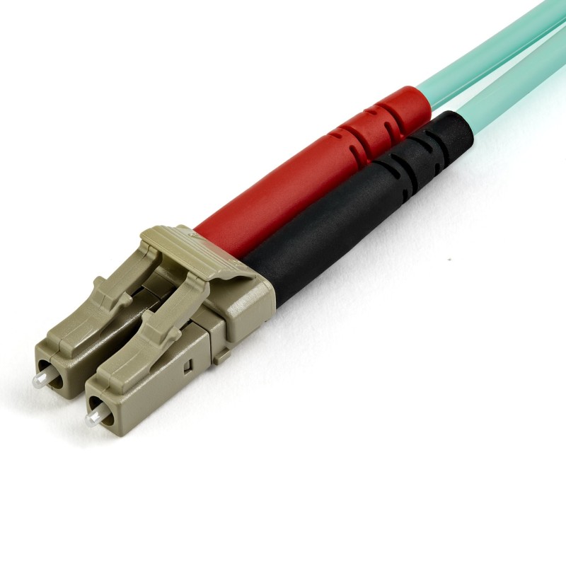 StarTech.com Cavo in fibra ottica multimodale da LC UPC a LC UPC OM4 da 10 m - Fibra LOMMF VCSEL Zipcord da 50 125 µm, Reti