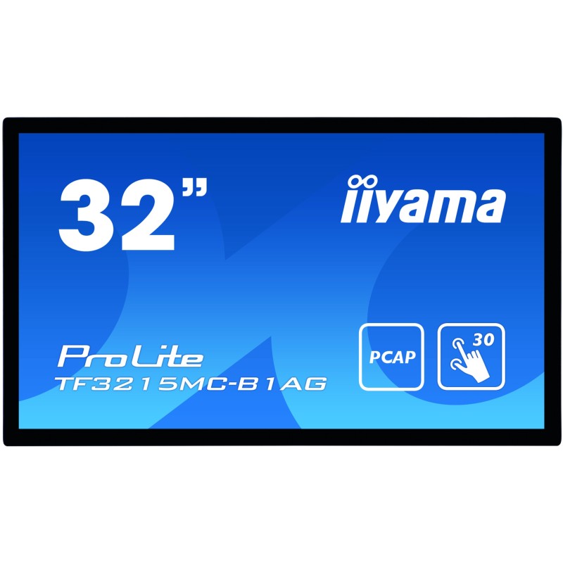 iiyama ProLite TF3215MC-B1AG Monitor PC 81,3 cm (32") 1920 x 1080 Pixel Full HD LED Touch screen Chiosco Nero