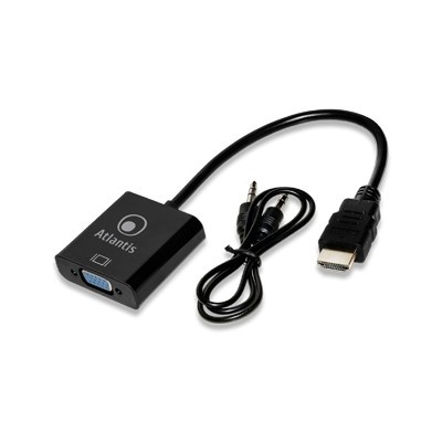 Atlantis Land A04-HDMI_VGA cavo e adattatore video Nero