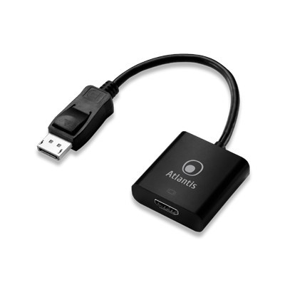 Atlantis Land A04-DP_HDMI cavo e adattatore video 0,2 m DisplayPort HDMI Nero