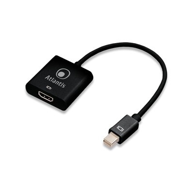 Atlantis Land A04-MINIDP_HDMI cavo e adattatore video 0,2 m Mini DisplayPort HDMI tipo A (Standard) Nero