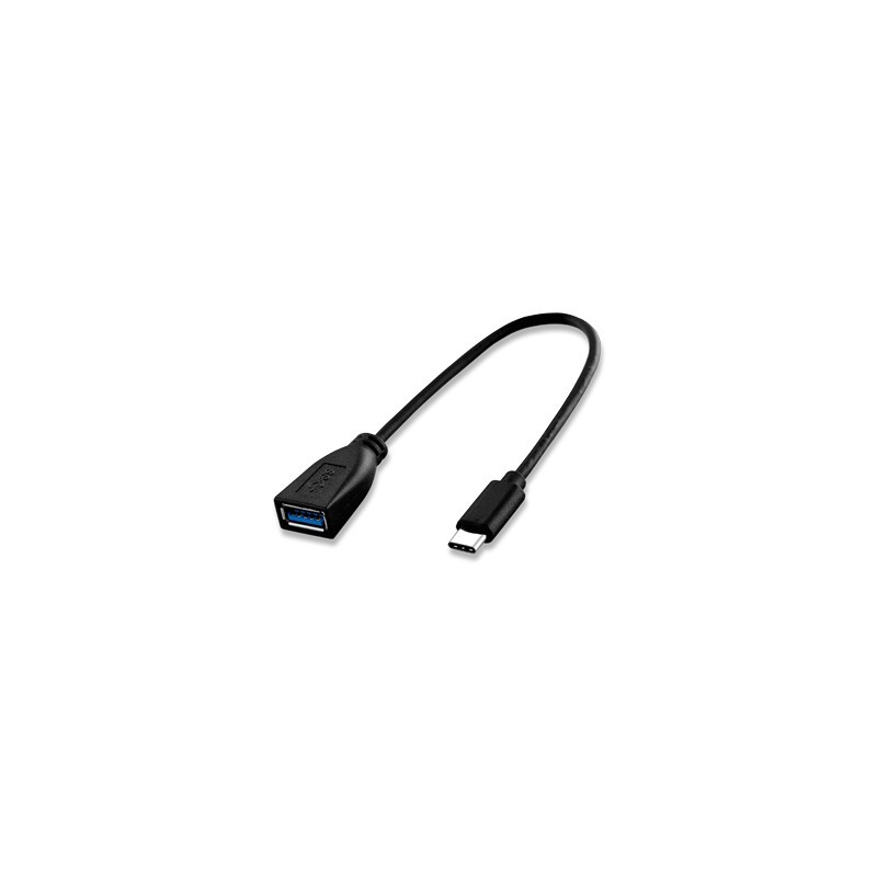 Atlantis Land A04-TC_UB3-01 cavo USB 0,15 m USB 3.2 Gen 1 (3.1 Gen 1) USB C Nero