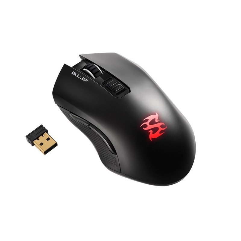 Sharkoon SKILLER SGM3 mouse Mano destra RF Wireless + USB Type-A Ottico 6000 DPI