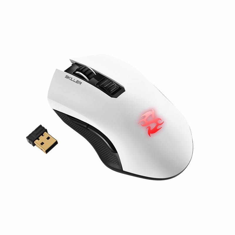 Sharkoon Skiller SGM3 mouse Mano destra RF Wireless + USB Type-A Ottico 6000 DPI