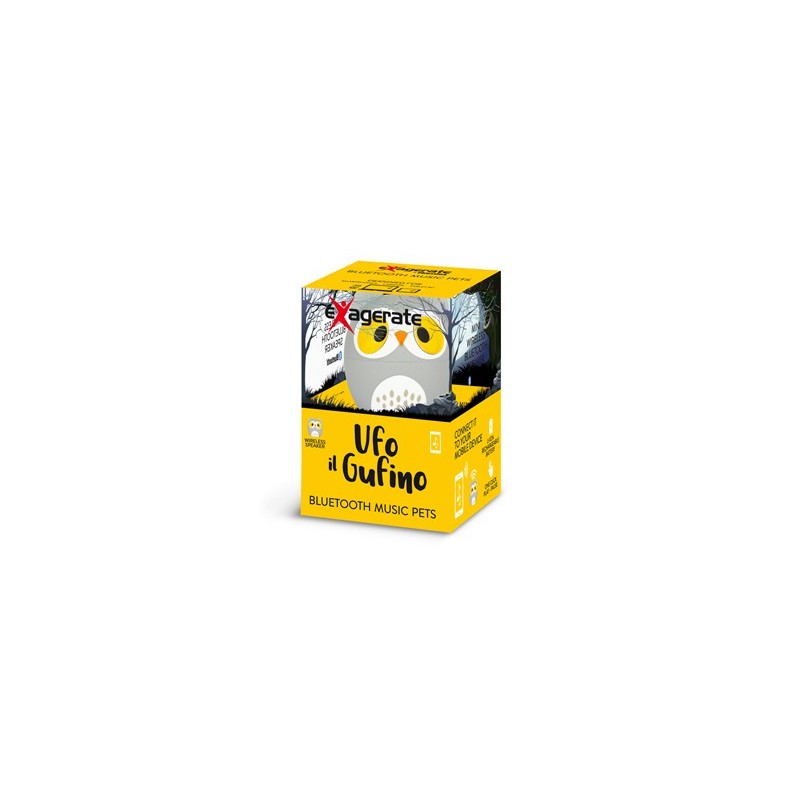 Hamlet XBTPET-OWL altoparlante portatile e per feste Altoparlante portatile mono Grigio, Bianco, Giallo 4 W