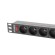 Lanberg PDU-09E-0300-BK unità di distribuzione dell'energia (PDU) 9 presa(e) AC 1U Nero