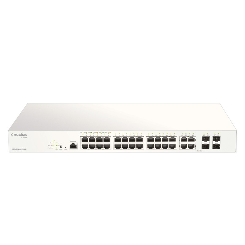 D-Link DBS-2000-28MP switch di rete Gestito L2 Gigabit Ethernet (10 100 1000) Grigio