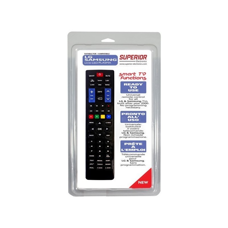 Superior SMARTLGS telecomando IR Wireless TV Pulsanti