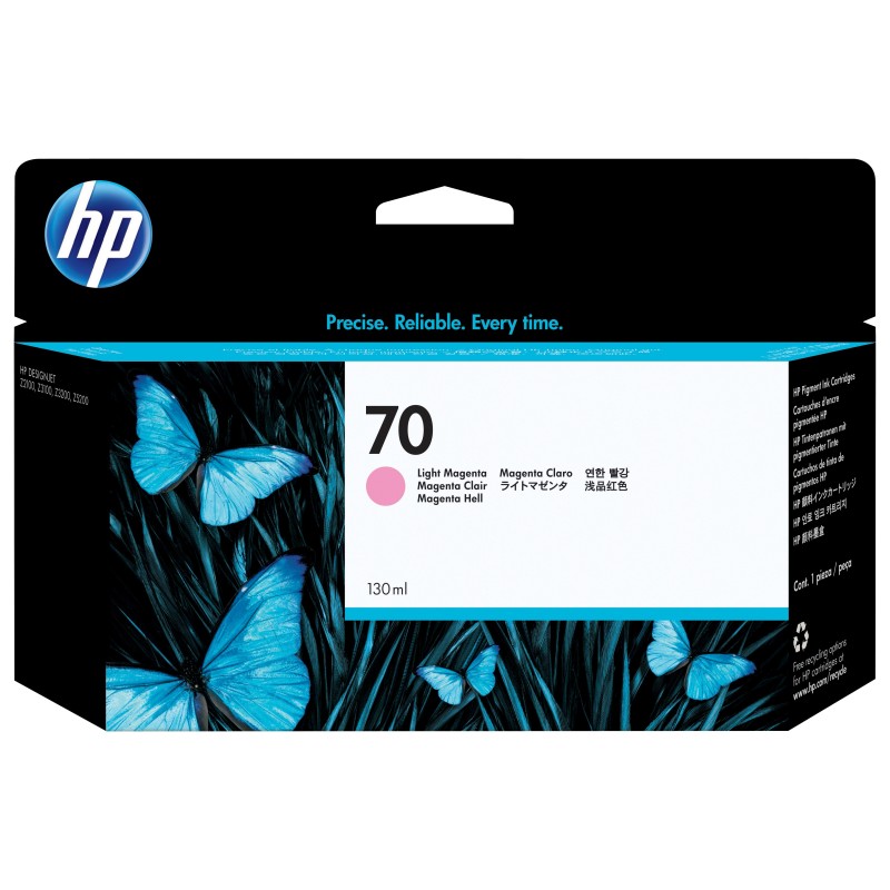 HP Cartuccia inchiostro magenta chiaro 70, 130 ml