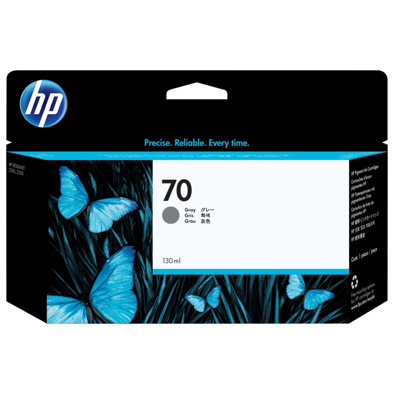 HP Cartuccia inchiostro grigio 70 da 130 ml