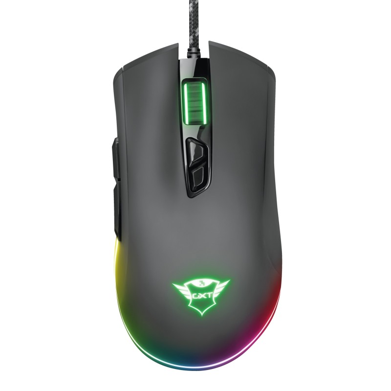 Trust GXT 900 Kudos RGB mouse Mano destra USB tipo A Ottico 15000 DPI