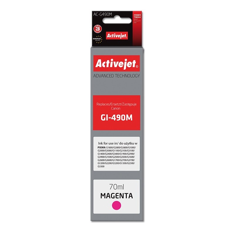 Activejet AC-G490M cartuccia d'inchiostro 1 pz Compatibile Resa elevata (XL) Magenta