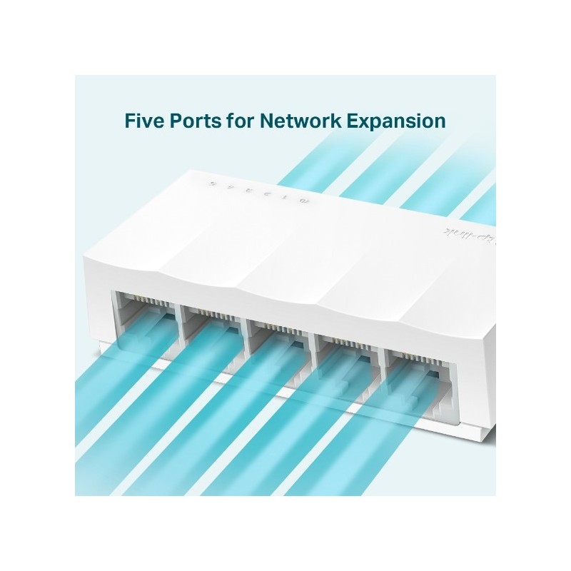 TP-Link LS1005 switch di rete Non gestito Fast Ethernet (10 100) Bianco