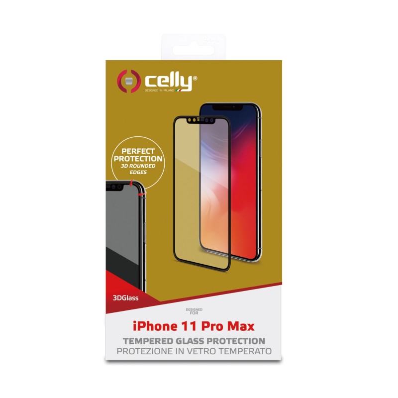 Celly 3D Glass Pellicola proteggischermo trasparente Apple 1 pz