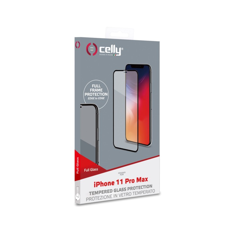 Celly FULLGLASS1002BK protezione per lo schermo e il retro dei telefoni cellulari Pellicola proteggischermo trasparente Apple 1
