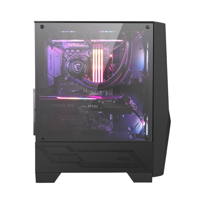 MSI MAG FORGE 100R computer case Midi Tower Nero, Trasparente