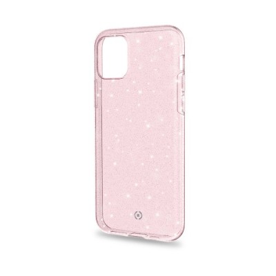Celly Sparkle custodia per cellulare 14,7 cm (5.8") Cover Rosa, Trasparente