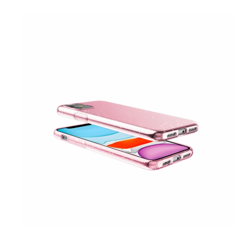 Celly Sparkle custodia per cellulare 15,5 cm (6.1") Cover Rosa, Trasparente