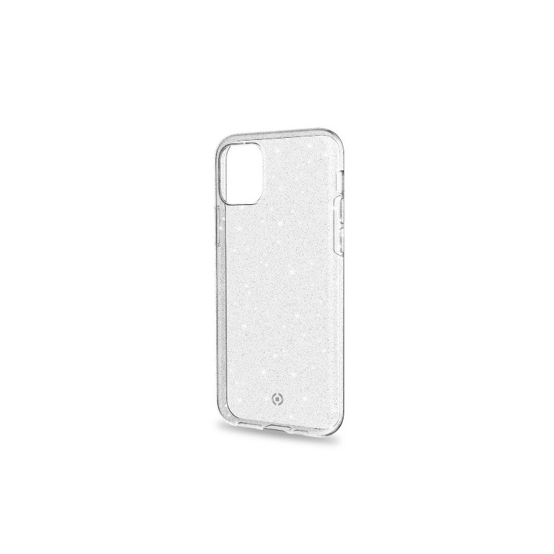 Celly Sparkle custodia per cellulare 15,5 cm (6.1") Cover Trasparente, Bianco