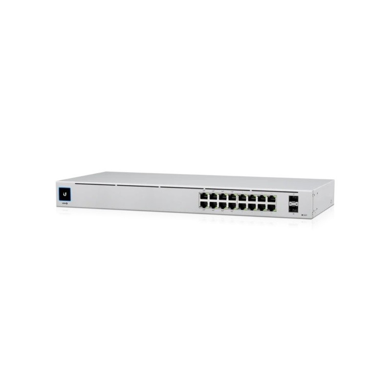 Ubiquiti UniFi USW-16-POE-EU switch di rete Gestito L2 Gigabit Ethernet (10 100 1000) Supporto Power over Ethernet (PoE) Grigio