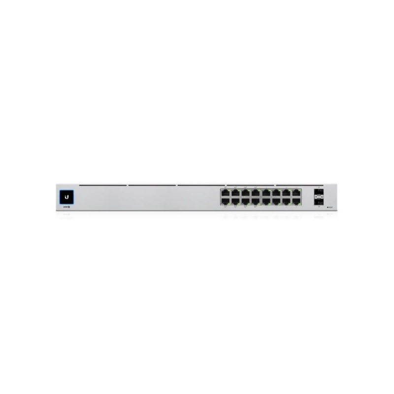 Ubiquiti UniFi USW-16-POE-EU switch di rete Gestito L2 Gigabit Ethernet (10 100 1000) Supporto Power over Ethernet (PoE) Grigio