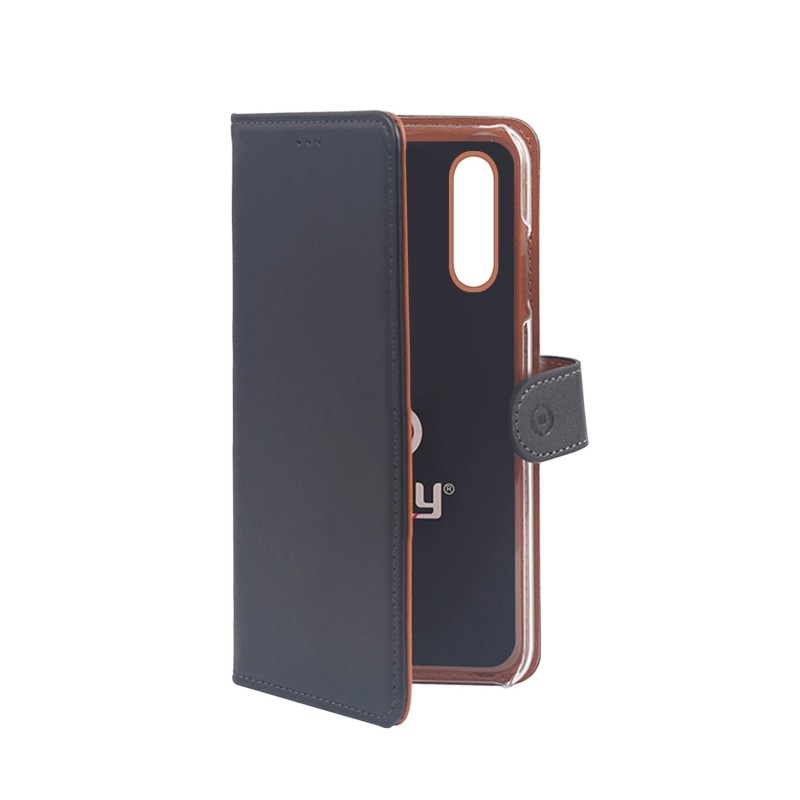 Celly WALLY841 custodia per cellulare 16,2 cm (6.39") Custodia flip a libro Nero