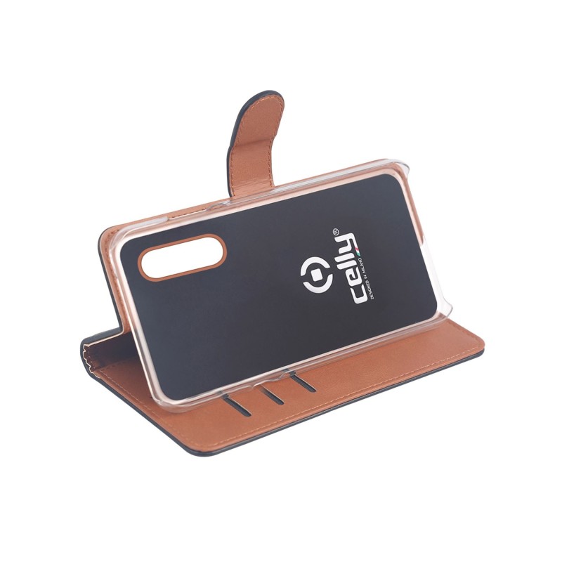 Celly WALLY841 custodia per cellulare 16,2 cm (6.39") Custodia flip a libro Nero