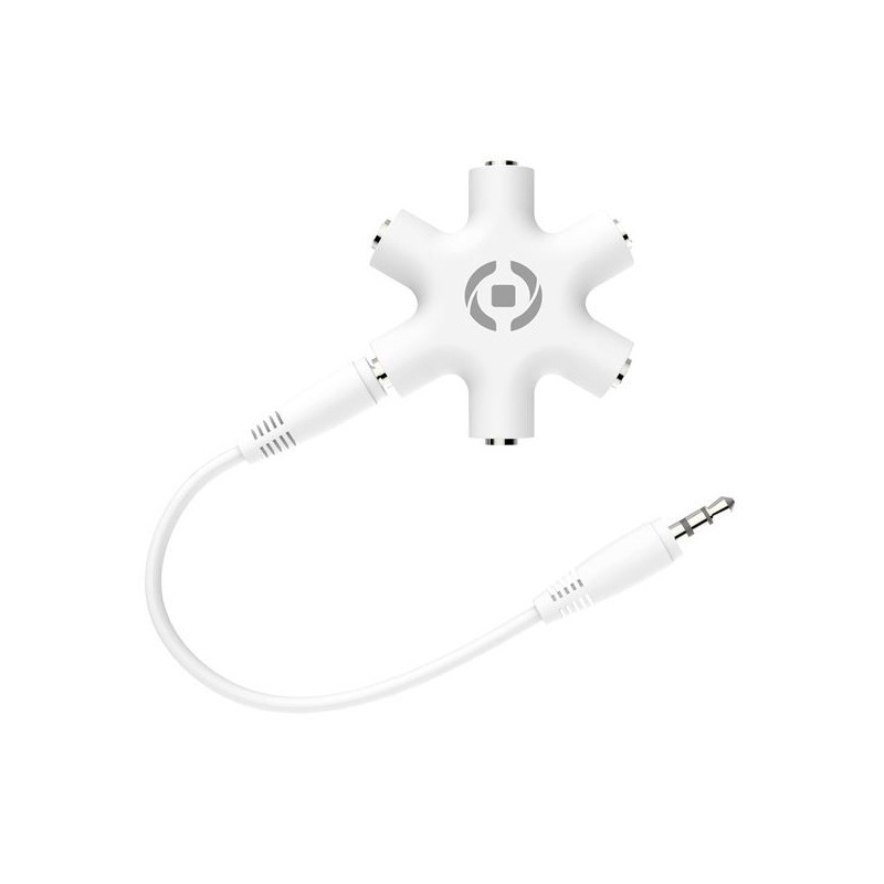 Celly MIX5LINEIN35WH splitter audio Bianco