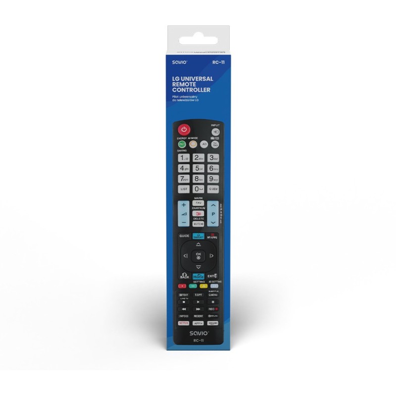 Savio RC-11 telecomando IR Wireless TV Pulsanti