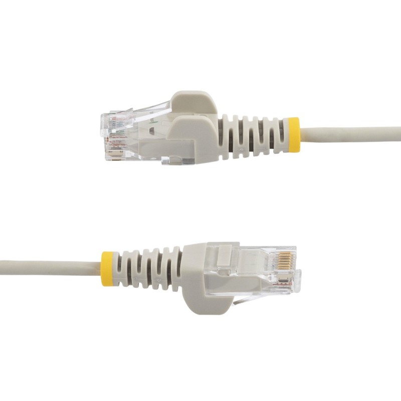 StarTech.com Cavo di Rete Ethernet Snagless CAT6 da 1m - Cavo Patch antigroviglio slim RJ45 - Grigio