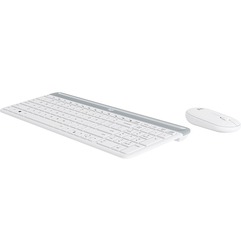 Logitech MK470 tastiera Mouse incluso RF Wireless AZERTY Francese Bianco