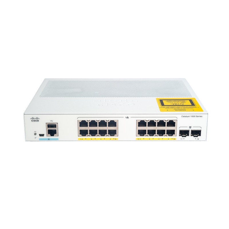 Cisco Catalyst C1000-16T-E-2G-L switch di rete Gestito L2 Gigabit Ethernet (10 100 1000) Grigio